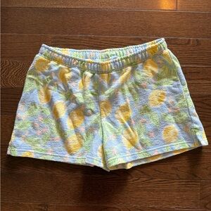 Lemon Patterned Women's Shorts